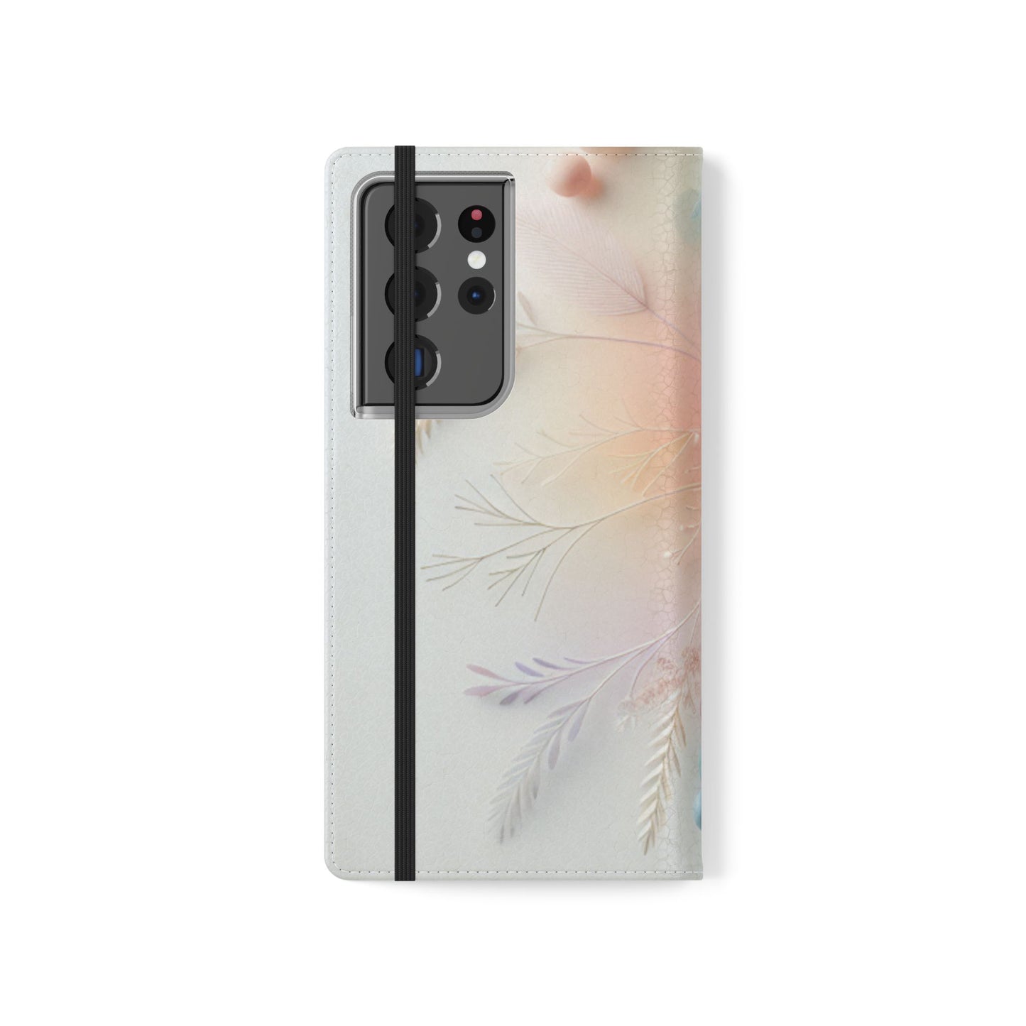 Floral Dream Flip Phone Case - Pastel Watercolor Wallet Cover