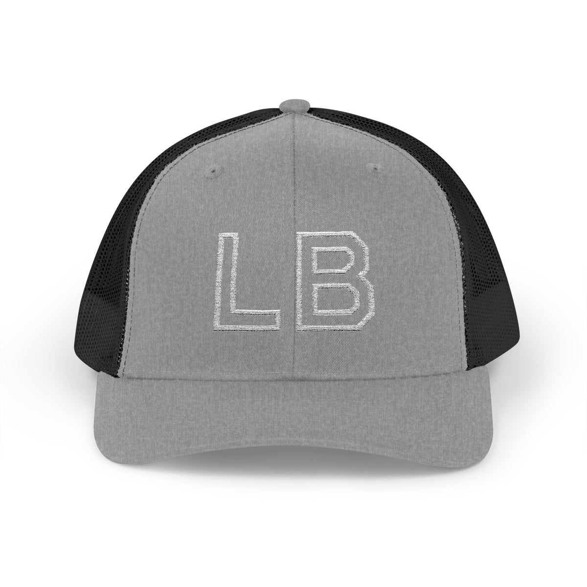 LB Green and White Snapback Trucker Cap