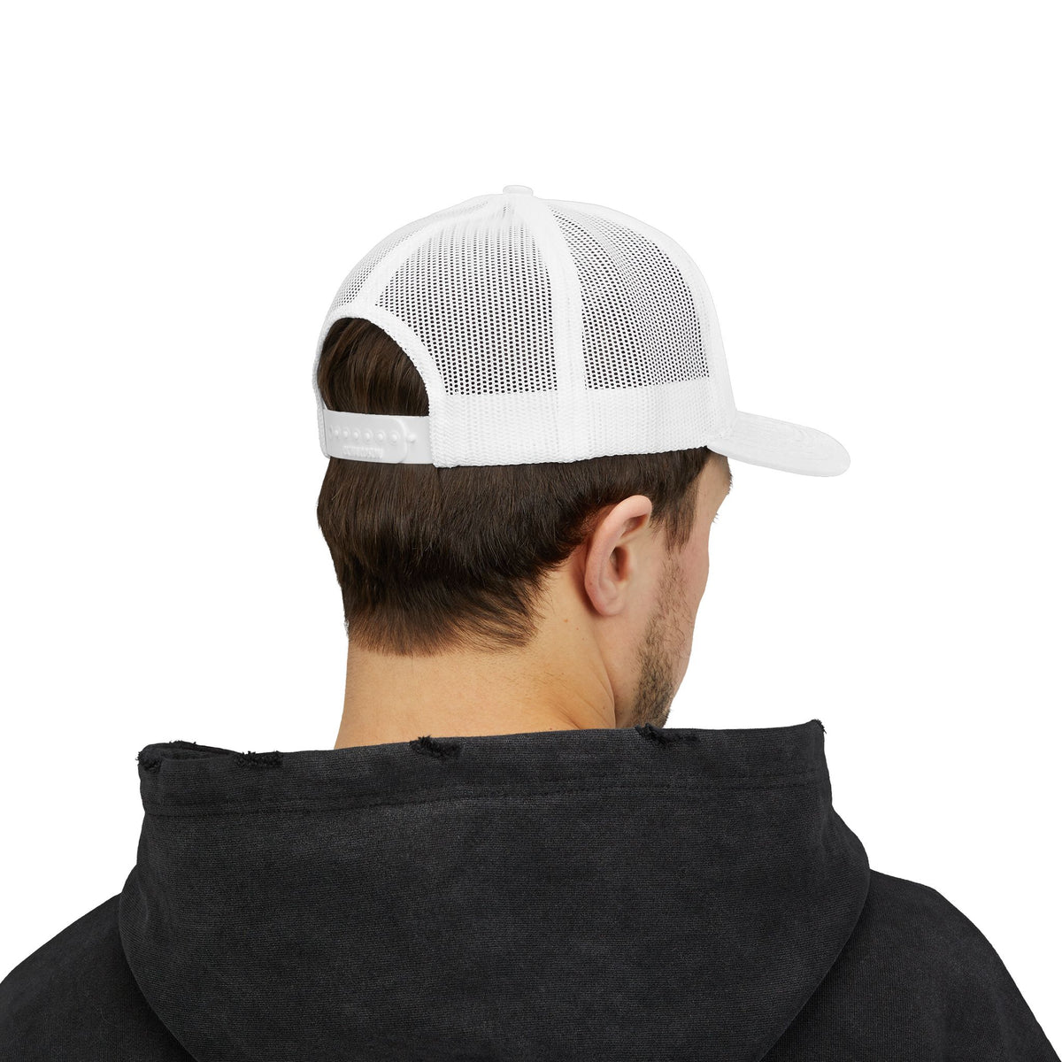 LB Green and White Snapback Trucker Cap