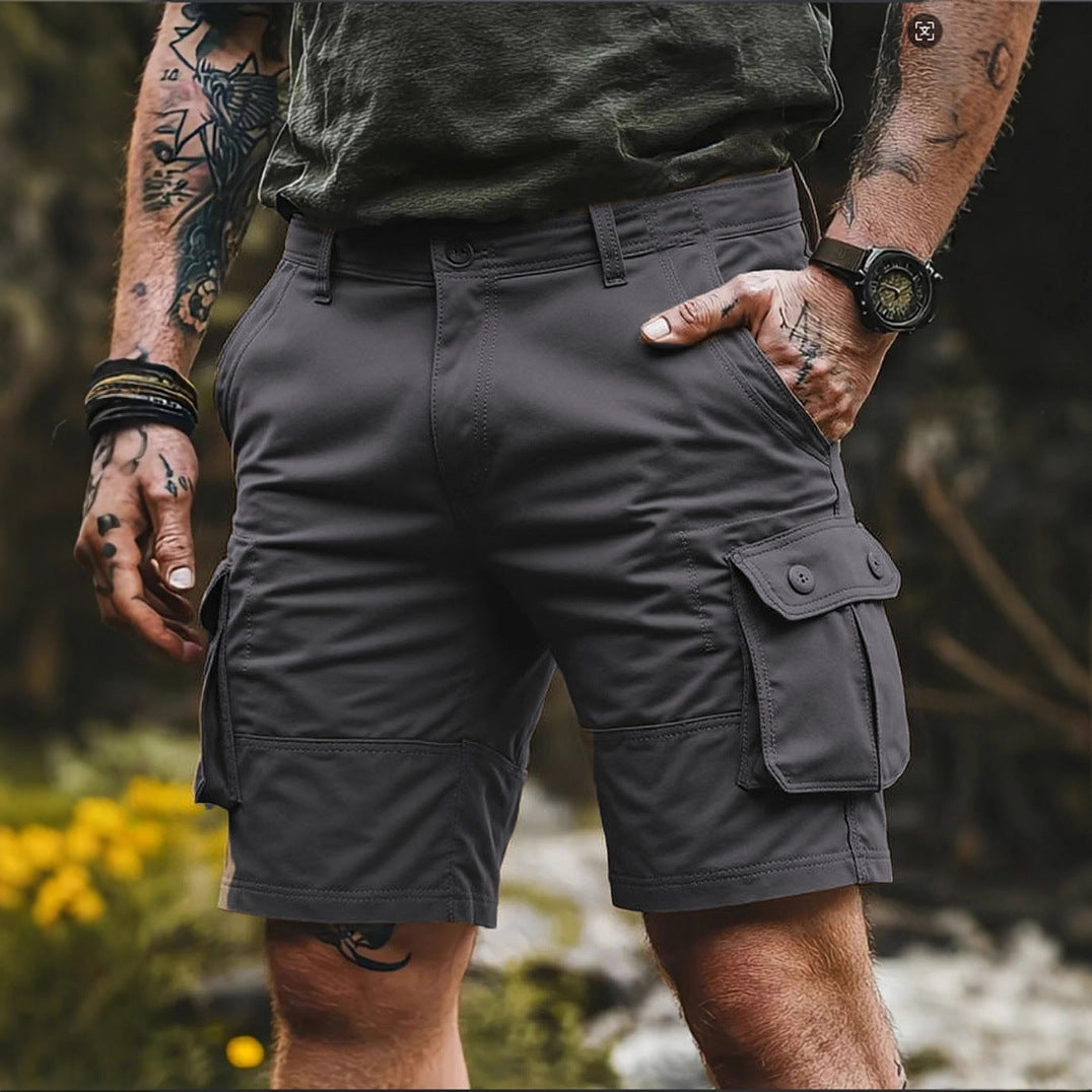 Men's Tactical Tooling Shorts Loose Straight Casual Pants