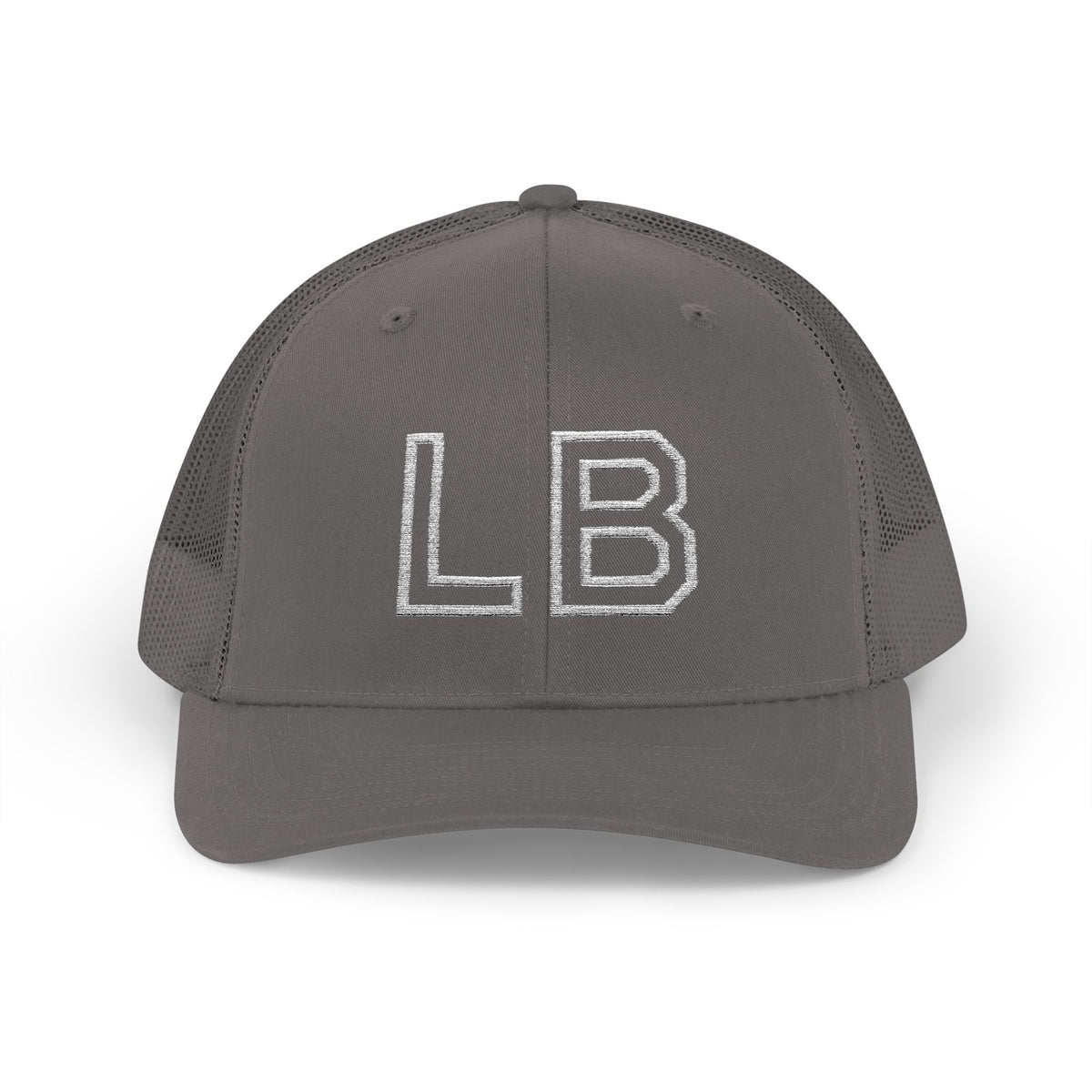LB Green and White Snapback Trucker Cap