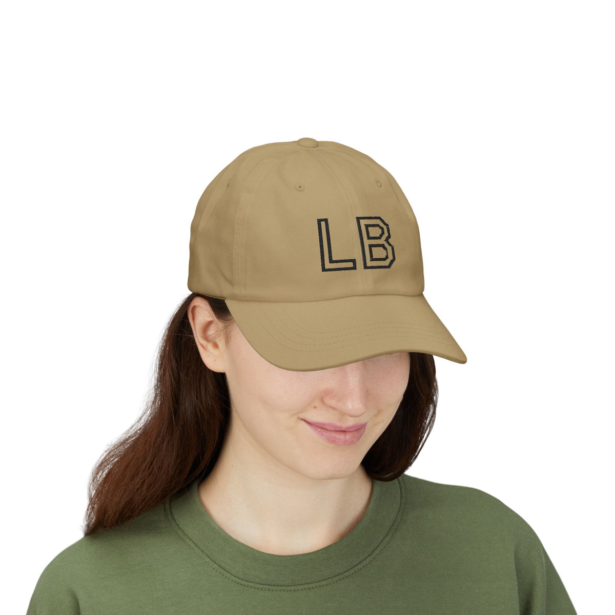 LB Monogramm – Bestickte Dad Cap mit verstellbarem Verschluss