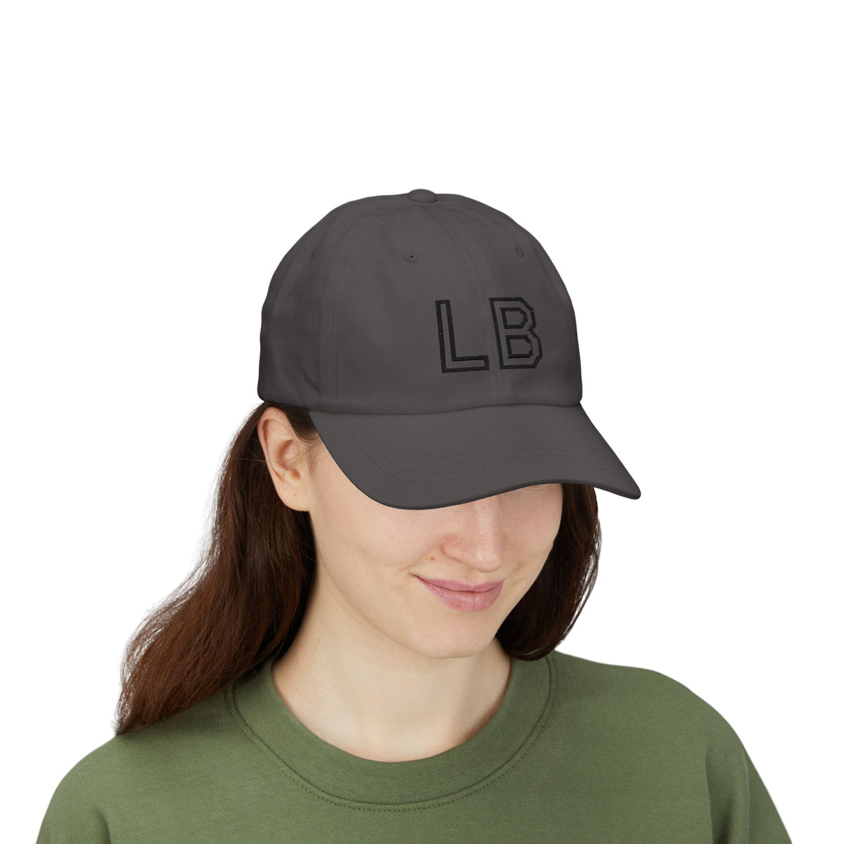 LB Monogramm – Bestickte Dad Cap mit verstellbarem Verschluss