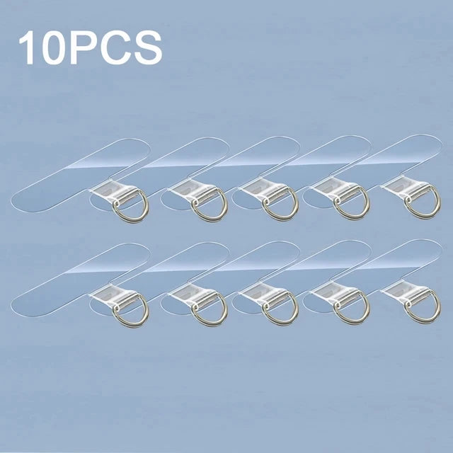 10/5/1Pcs Universal Tpu Mobile Phone Anti-Lost Lanyard Card Gasket Nylon Detachable Phone Hanging Cord Strap Patch Tether Pad