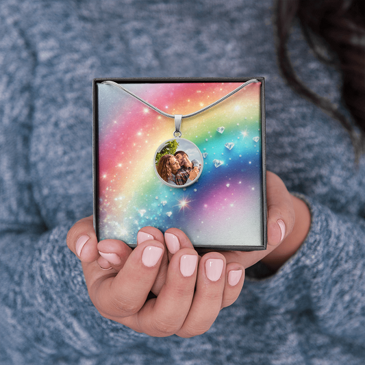 Rundes Emblem mit Foto und Gravur