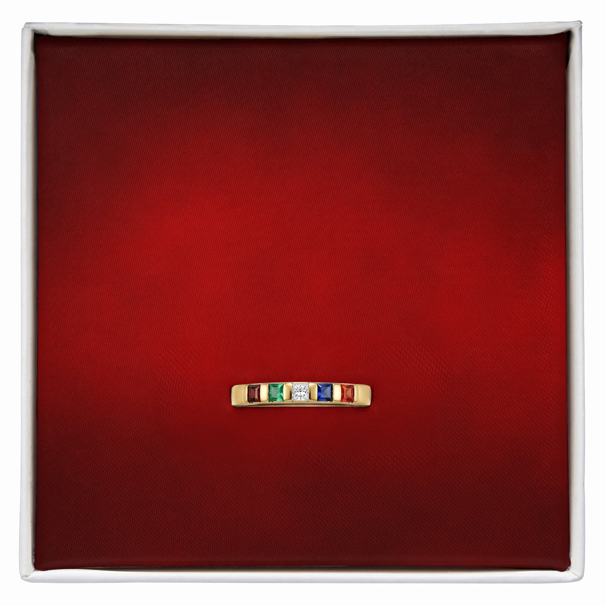 Women's Stackable Birthstone Ring With Message Card