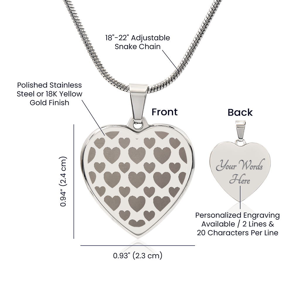 Herzkette mit Gravur