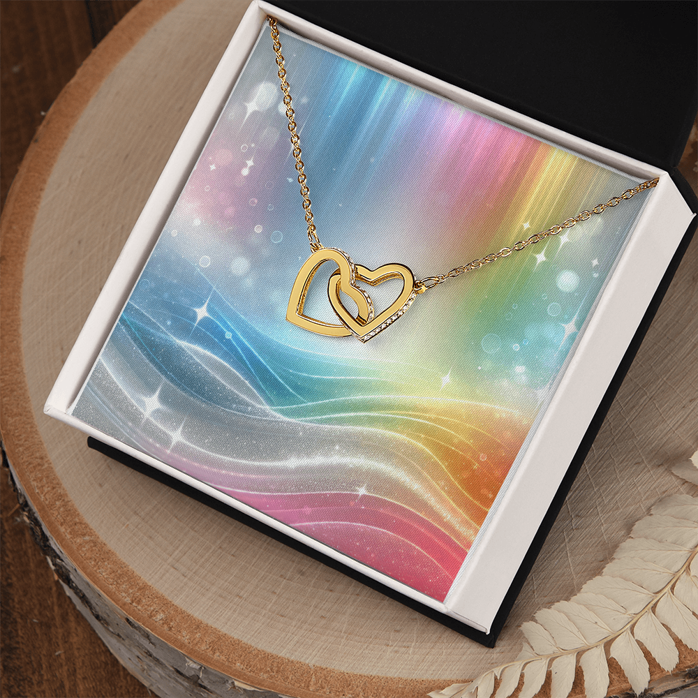 Ineinandergreifende Herzhalskette