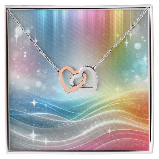 Ineinandergreifende Herzhalskette