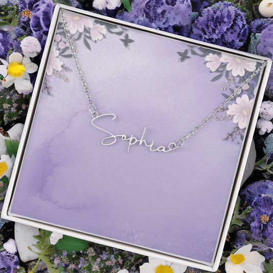 Signature Name Halskette