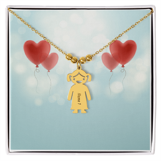 Gravierte Kid Halskette