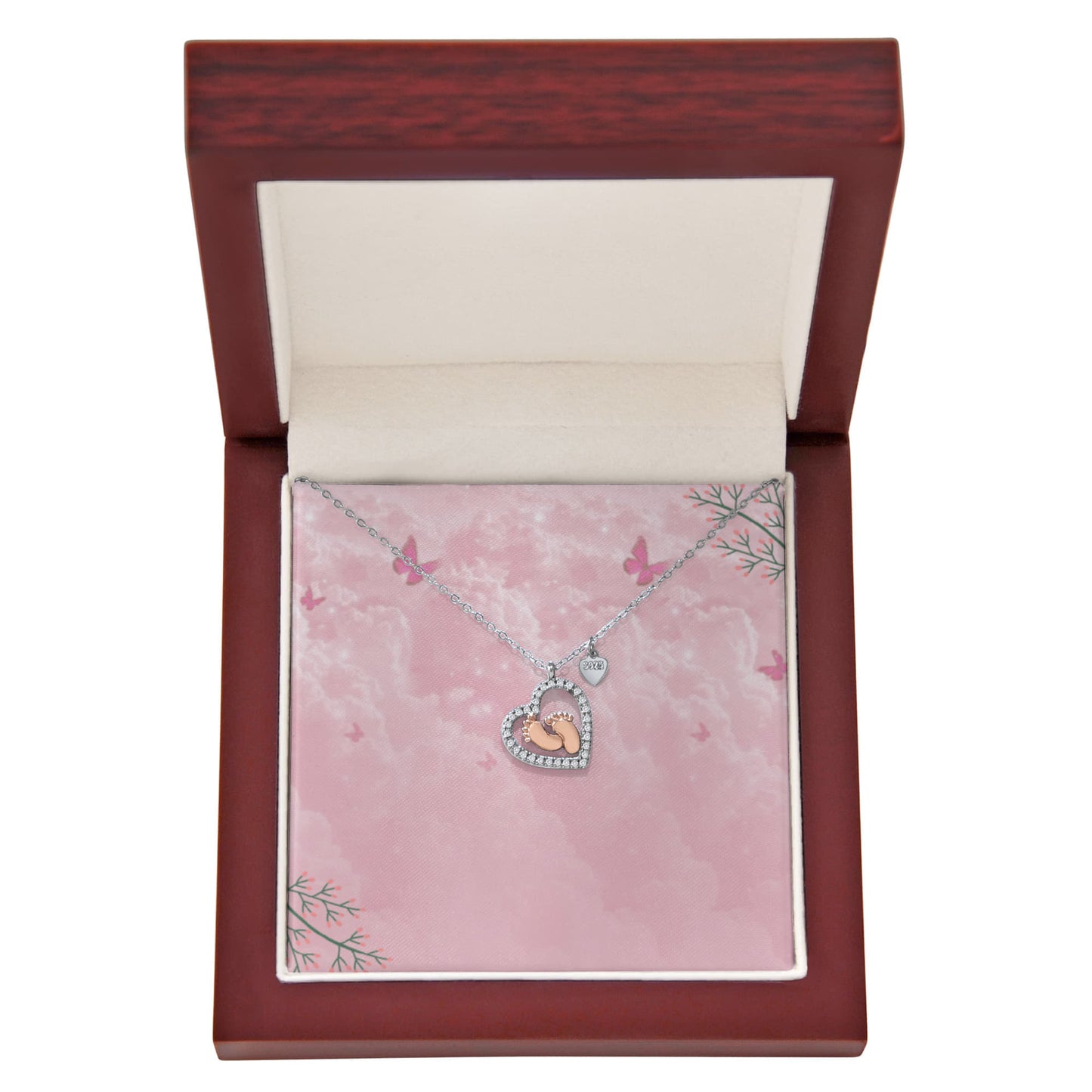 Baby Füße Herz Halskette