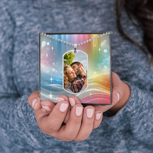 Anhänger mit Foto und Gravur