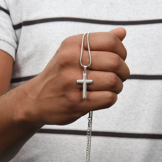 Personalisierte Kreuzkette mit Schlangenkette