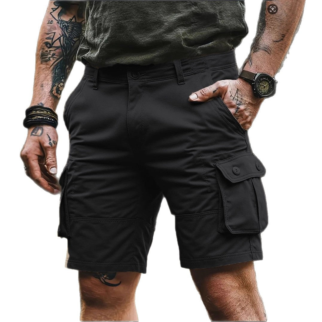 Men's Tactical Tooling Shorts Loose Straight Casual Pants