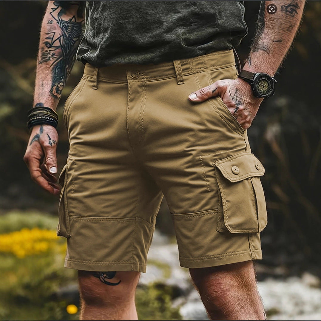 Men's Tactical Tooling Shorts Loose Straight Casual Pants