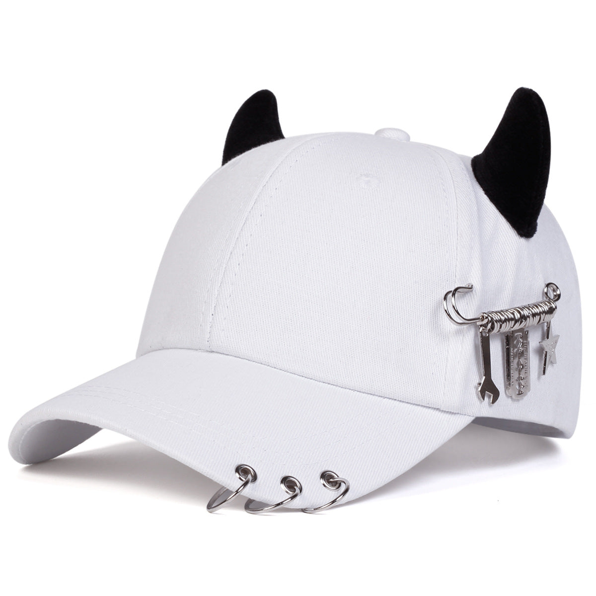 Verstellbare Baseball-Cap mit Hornring