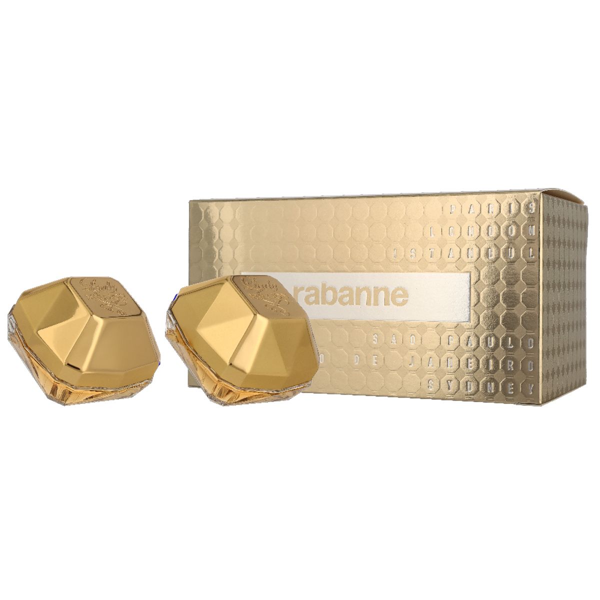 Paco Rabanne Lady Million Travel Gift Set 2x Eau de Parfum Spray 30ml Ladies